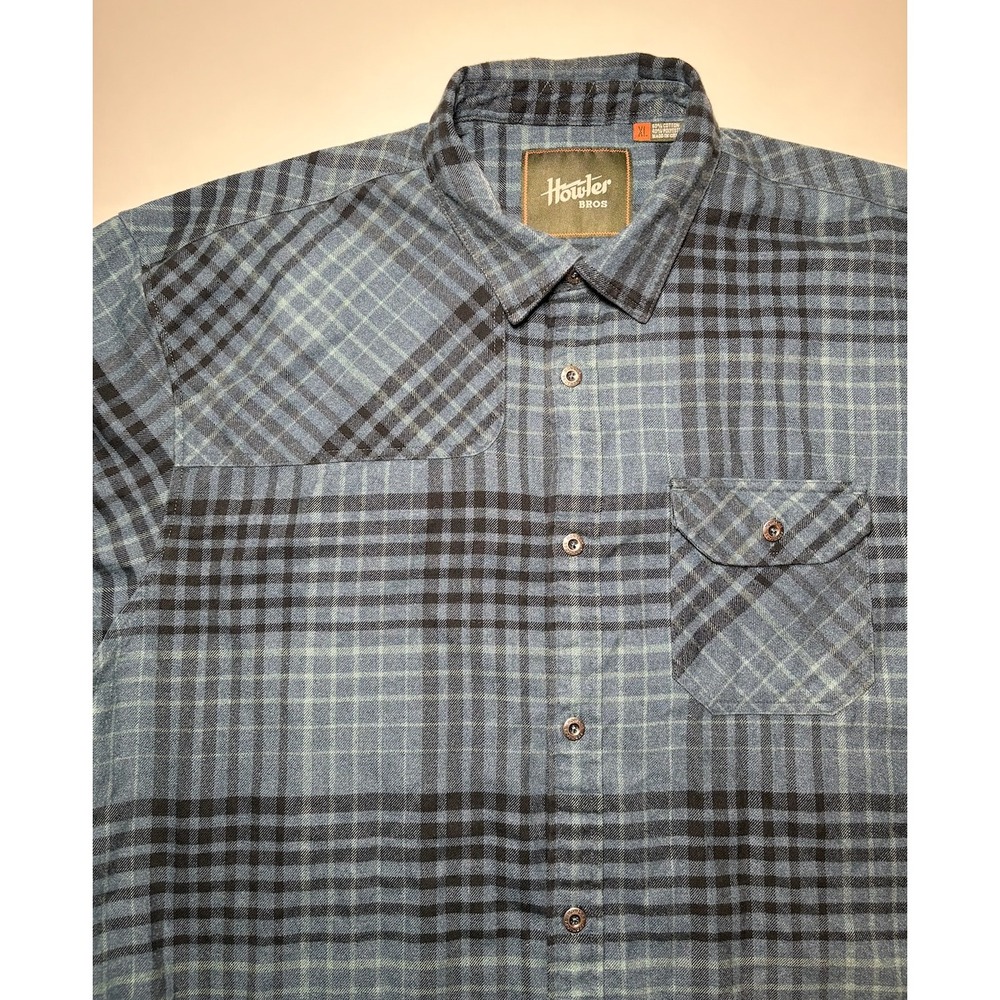 Howler Bros. Men's Flannel Blue Shooting Shirt | XL - Picture 3 of 5